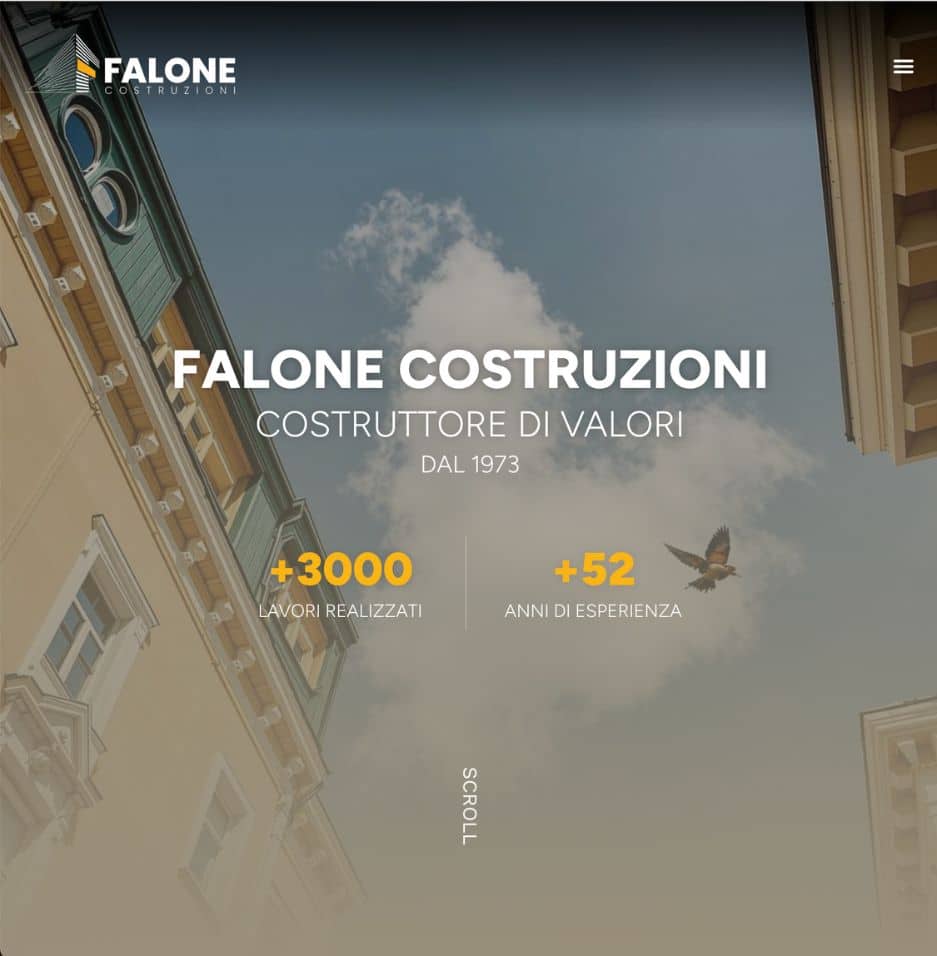Falone Costruzioni - Progetto sito web impresa edile