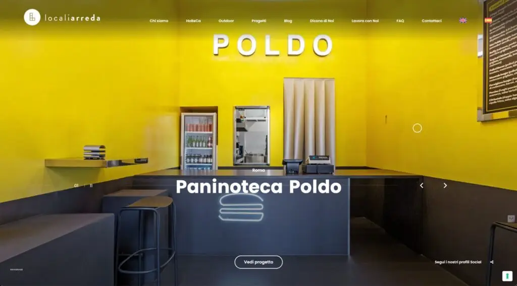 Localiarreda - Progetto sito web arredamento Ho.Re.Ca.
